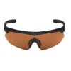 Okulary Nighthawk Pro - Laser Lens - Czarne - Wizjer Brown (40472)